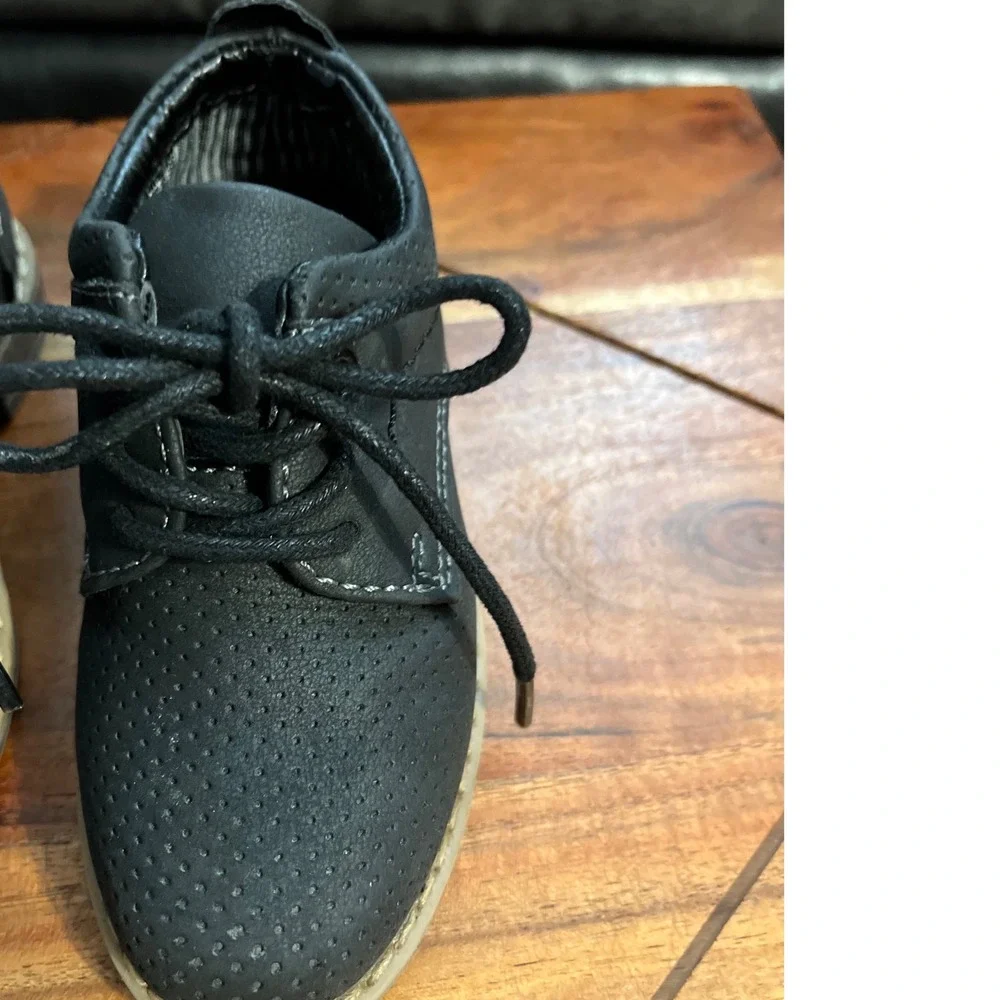 Ashford Boys Dress Shoes Black Lace‎ Up Oxfords Casual Formal Size 5M (Toddler)
